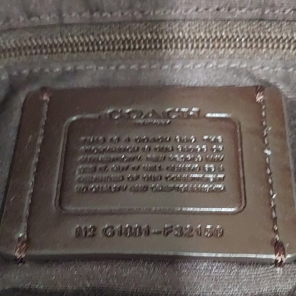 Coach Lexy Champagne Leather Three Compartment Shoulder Bag EUC  No F32150 - Picture 8 of 8